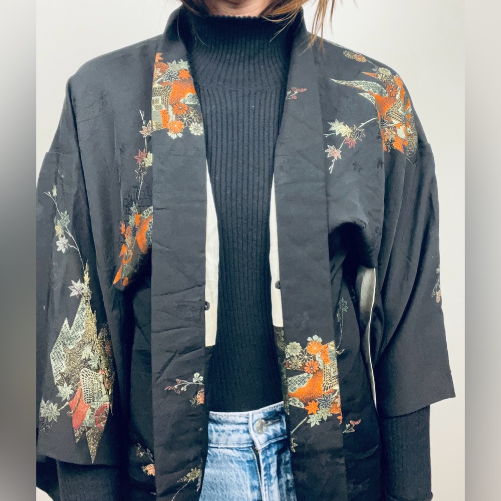 Japanese Haori Jacket · Embroidered - Picture 2 of 15